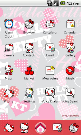 免費下載個人化APP|Hello Kitty Heart Pink Theme app開箱文|APP開箱王