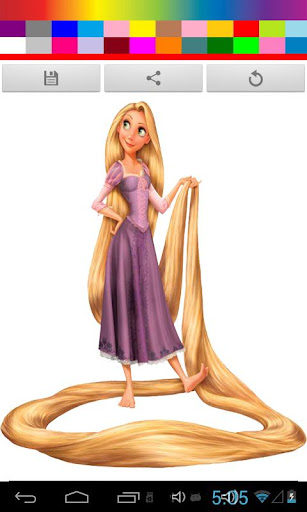 Rapunzel Princess Coloring