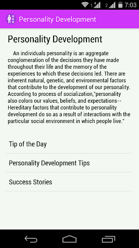 Personality Development