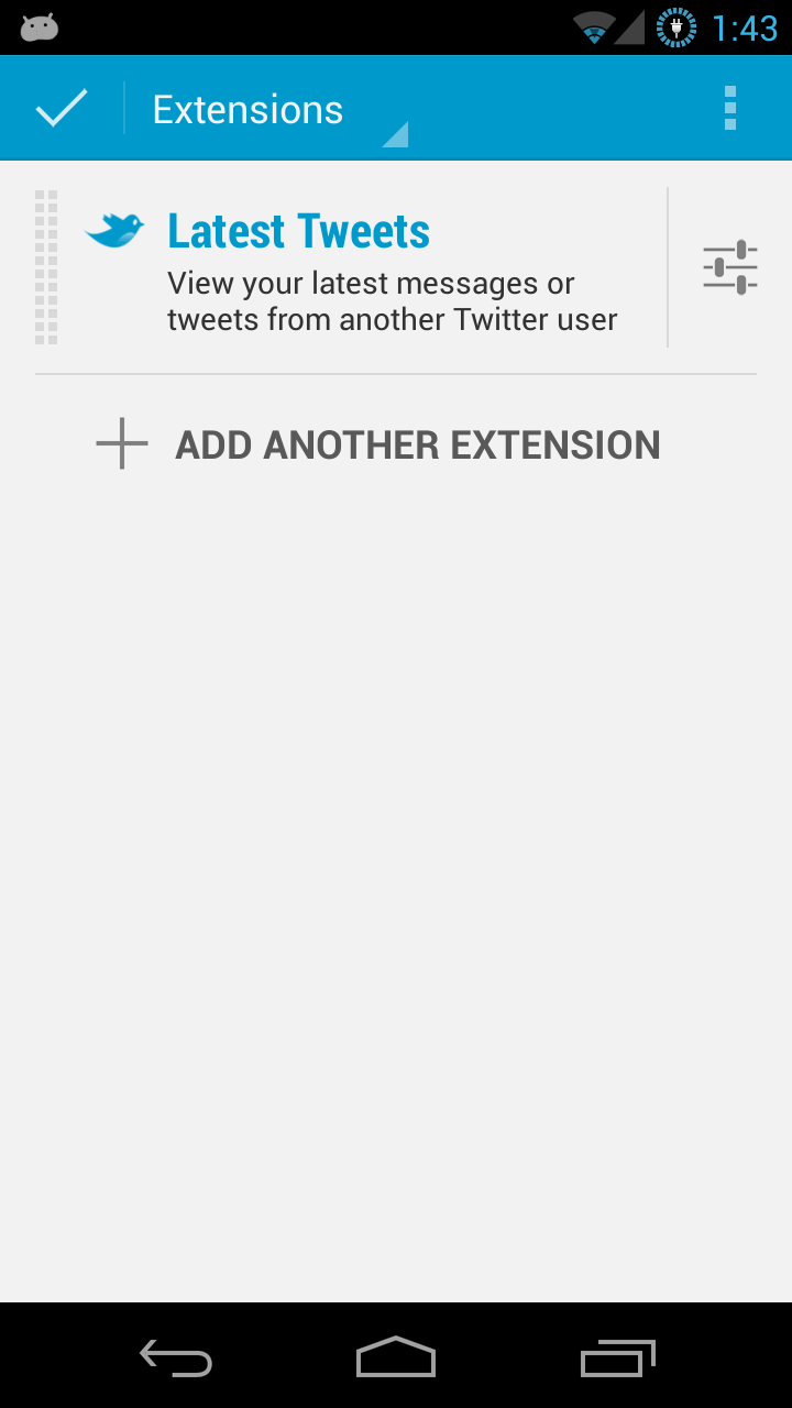 QuickTweets for DashClock Screen 3
