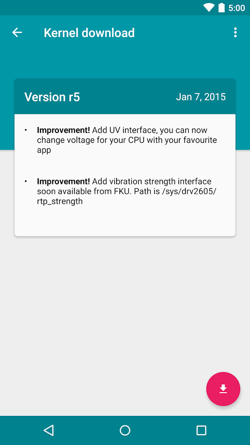 franco.Kernel updater - screenshot