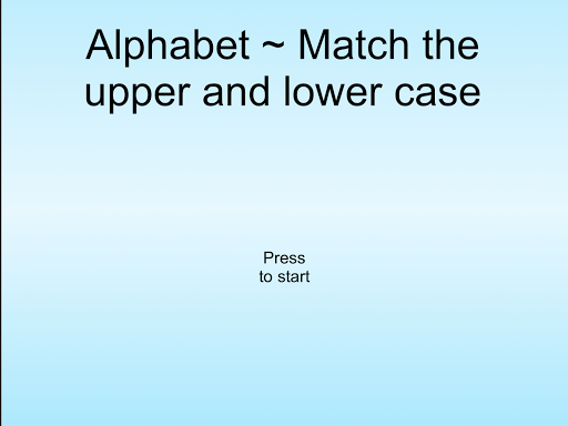 Alphabet Match Letters