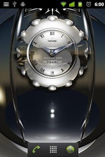 Luxus Clock Alarm Widget PEARL - náhled
