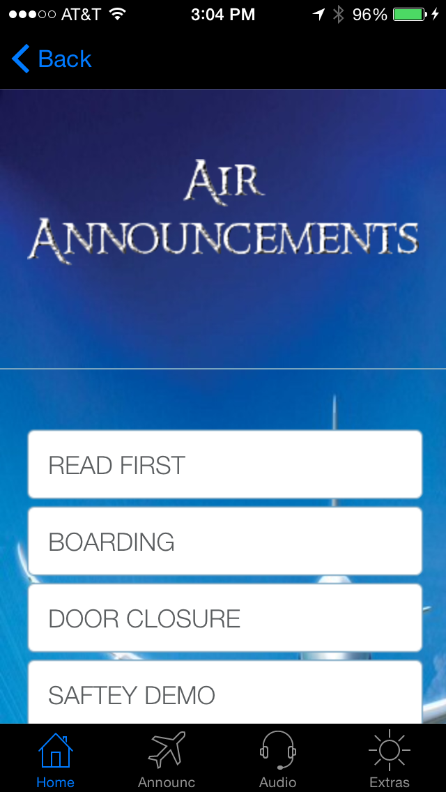 Android application Air Announce - For FAs screenshort