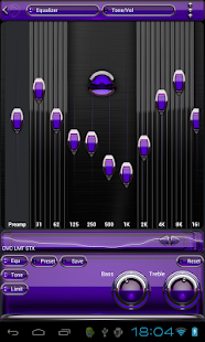 How to install Poweramp skin Purple Glas luxe 3.02 unlimited apk for pc
