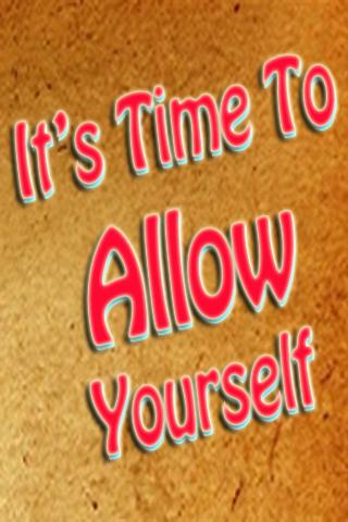 【免費個人化App】It's Time To Allow Yourself-APP點子