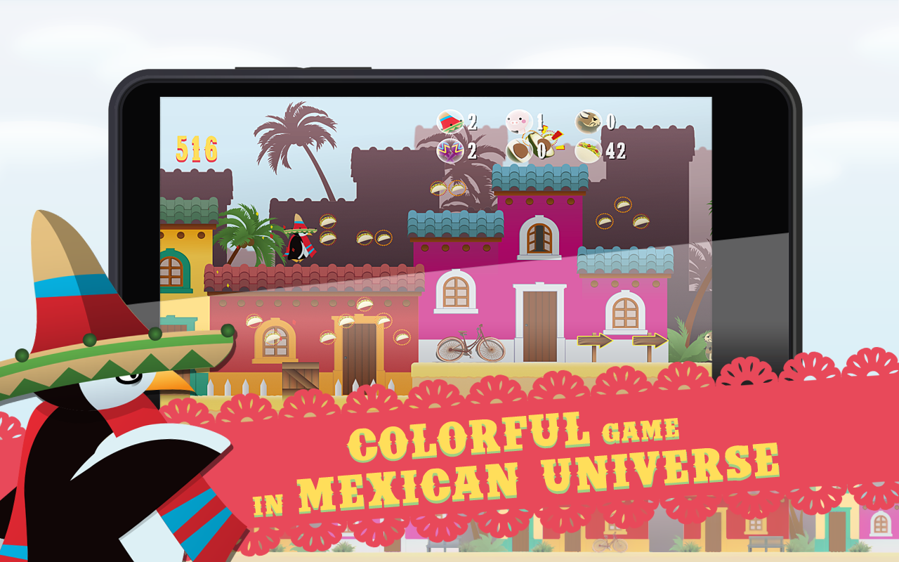  #WP8 #Android   El Pinguino Run, un runner game agradable y muy divertidooooo!