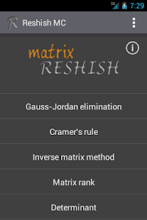 Free Download Matrix Calculator Reshish APK