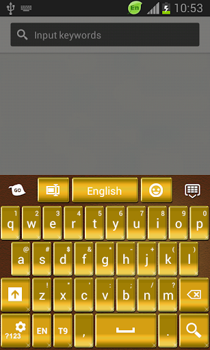 GO Keyboard Gold Theme