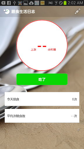 膳食生活日志