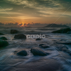 sunset and beach by Muhammad Ghifan  Arselan - Landscapes Sunsets & Sunrises