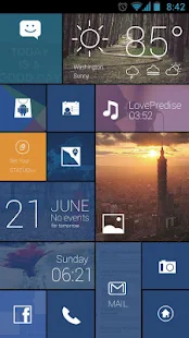 Color Box GO Live Theme (Blue) - screenshot thumbnail