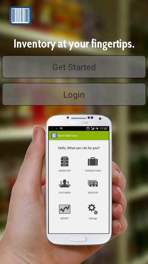 Android application Stock Take Guru 2 screenshort