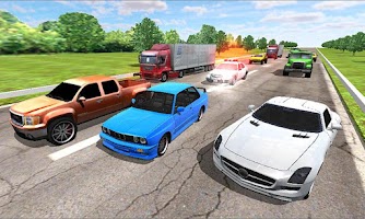 Captura de pantalla de Speed Traffic Racer APK #1