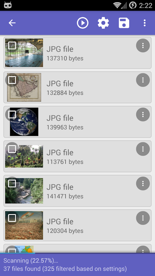    DiskDigger Pro file recovery- screenshot  