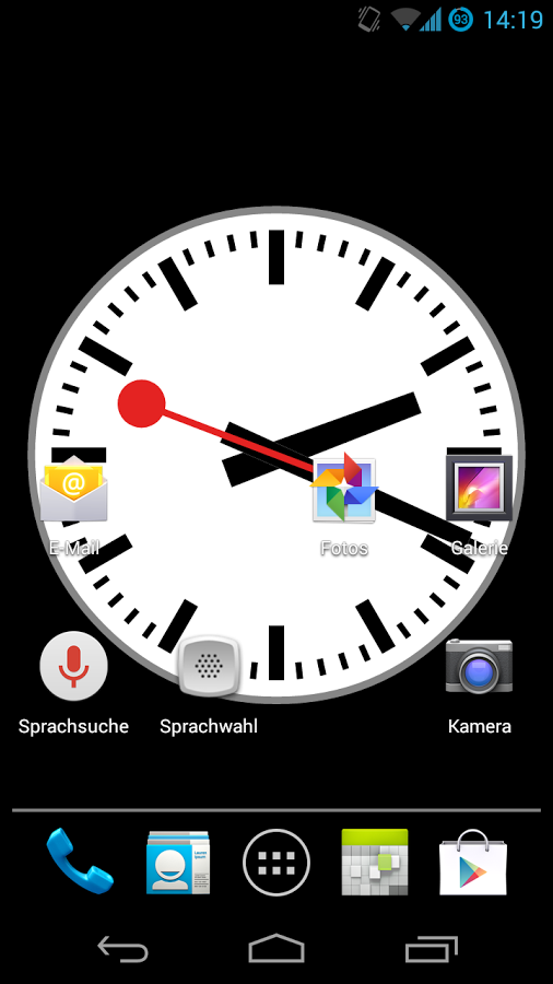 Swiss Railway Clock Screen 3