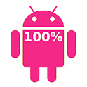 Pink Android Battery