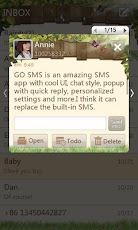 GO SMS Pro Springtime theme