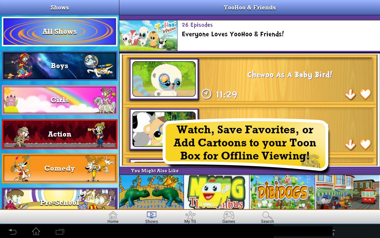 Toon Goggles Cartoons for Kids Android Apps on Google Play