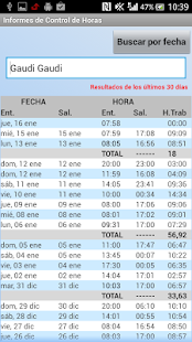 Informes Control de Horas NFC Screenshots 9