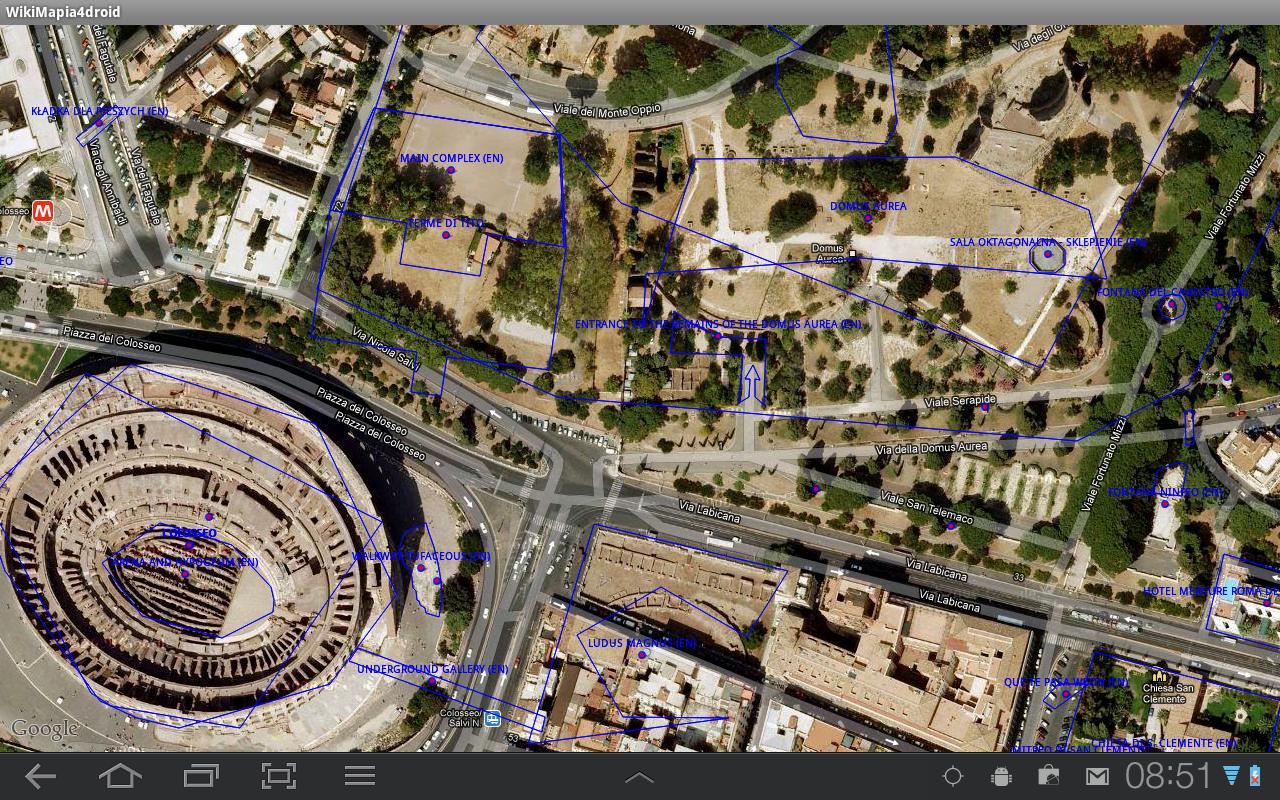 Android application WikiMapia for Droid screenshort