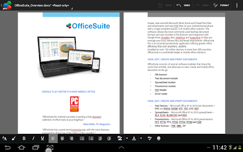 OfficeSuite 7 Pro (PDF&Fonts) - screenshot thumbnail