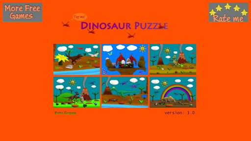 Dinosaur Puzzle Game For Kids
