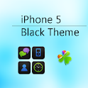 iPhone 5 Black Go Launcher EX logo