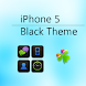 iPhone 5 Black Go Launcher EX