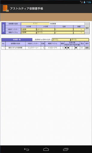 アストルティア依頼書手帳