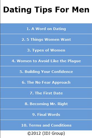 Dating Tips For Men