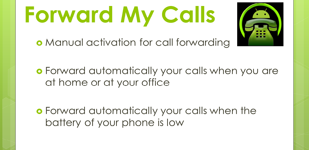 Call is being forwarded. Call is being forwarded