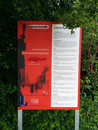Geschichtspfad Langemarckstraße