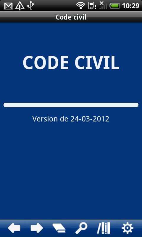 Android application French Civil Code screenshort