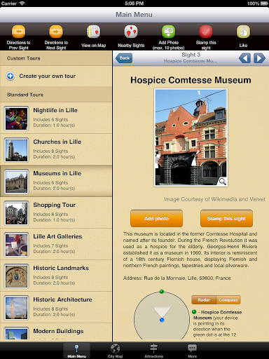 【免費旅遊App】Lille Map and Walks-APP點子