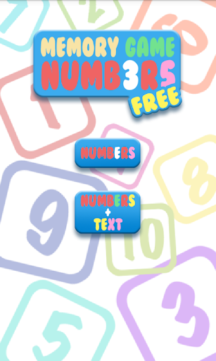 Memory Game - Numbers FREE