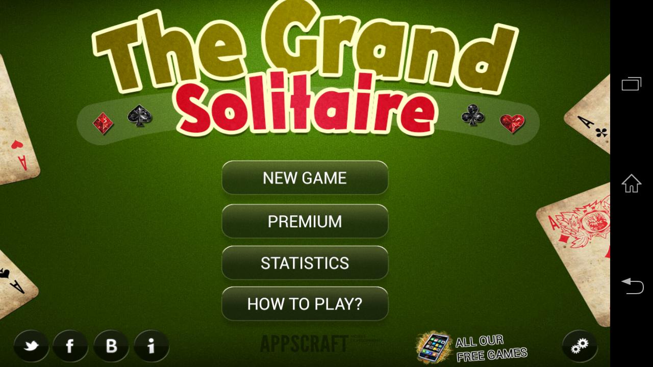 Android application Grand Solitaires Collection screenshort