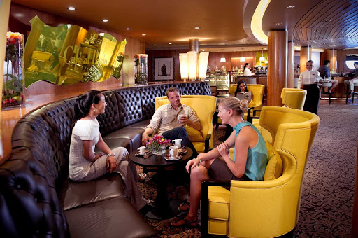 Cafe al Bacio on Celebrity Constellation is the ideal spot to settle in for a coffee.