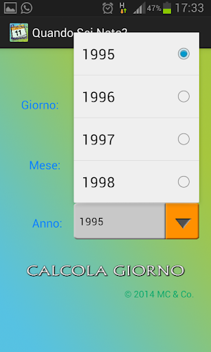 【免費工具App】Quando sei nato?-APP點子