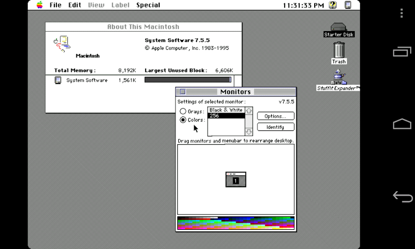 Mini vMac II Screen 2