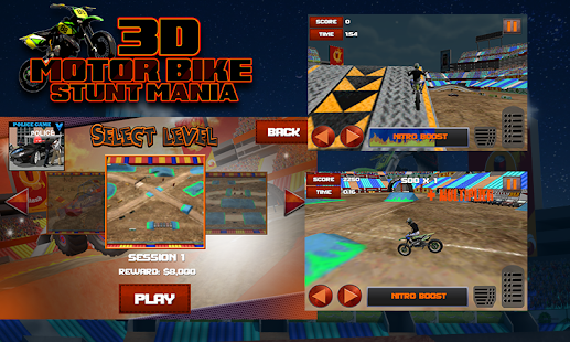   3D Motor Bike Stunt Mania- screenshot thumbnail   