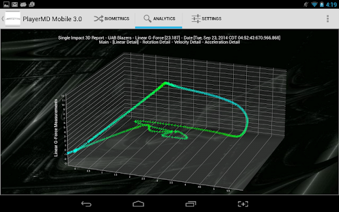 PlayerMD Biometric Platform Screenshots 12