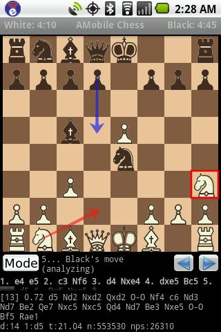 Android application AMobile Chess screenshort