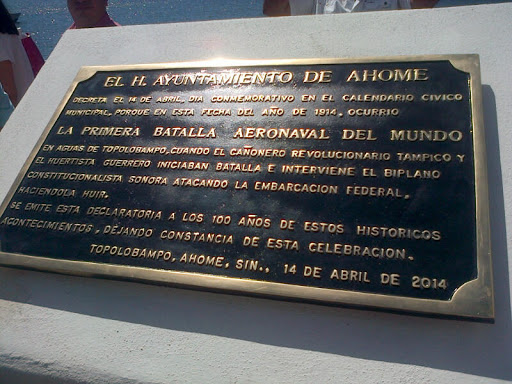 Placa Primera Batalla Aeronaval Del Mundo