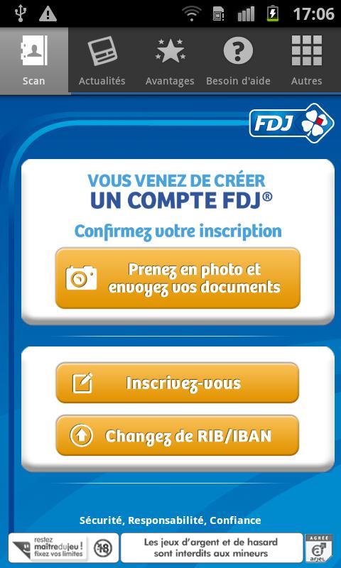 FDJ Scan Screen 1