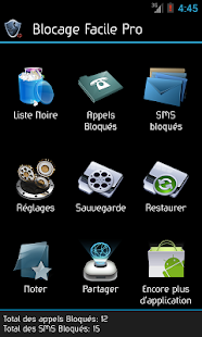 Blocage des Appels et SMS Pro - screenshot thumbnail