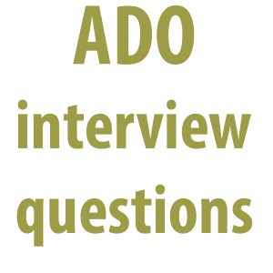 ADO interview questions 1.0 Icon