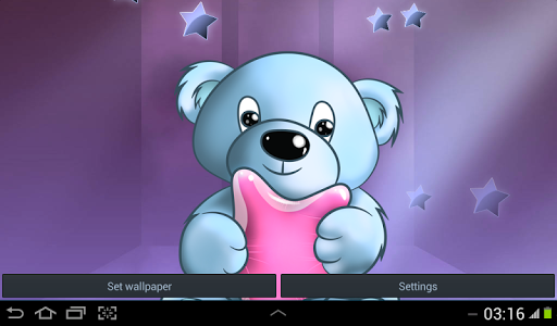 【免費個人化App】Teddy Bear Live Wallpaper-APP點子