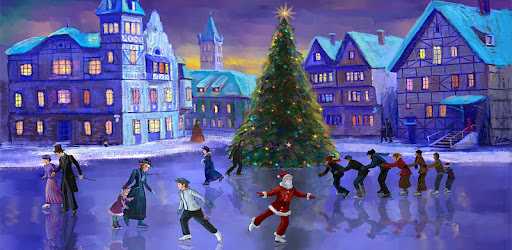 Image result for ice skating in christmas