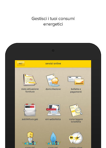 eni gas e luce Tablet